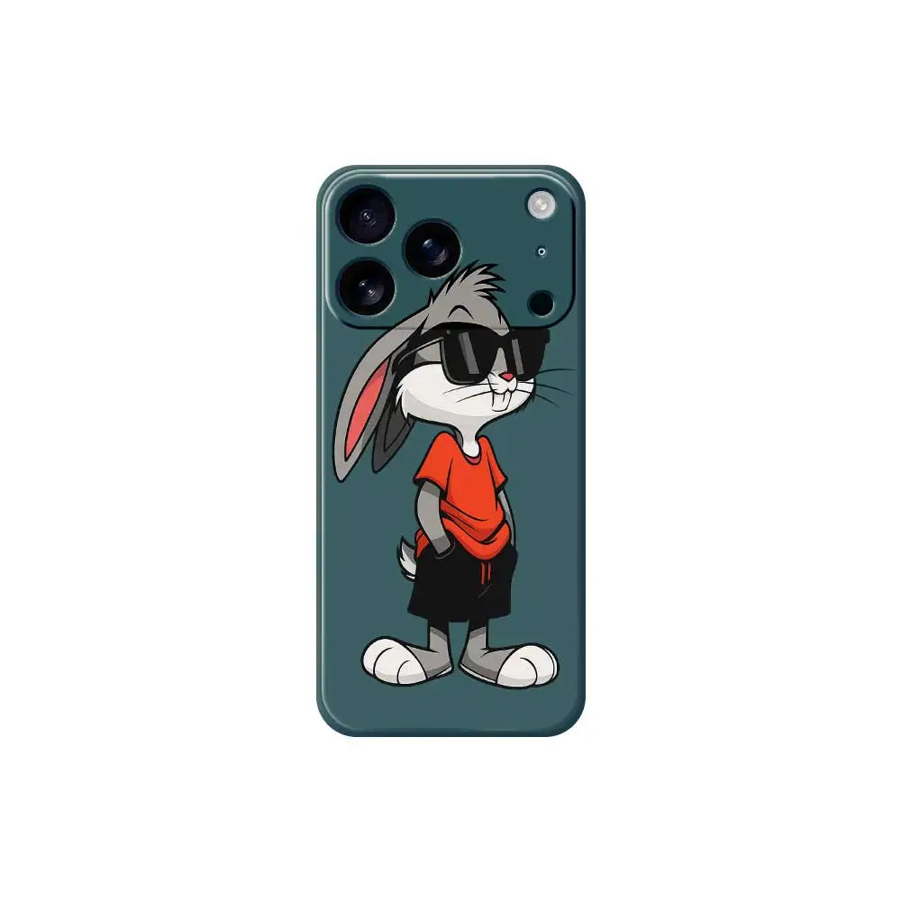 Cool Rabbit Phone Case For iPhone 17 Pro Max 17 Air 16 15 14 13 12 11 Pro Max XS Max 7 8 Plus 16e 16 15 Plus TPU Cover Coque