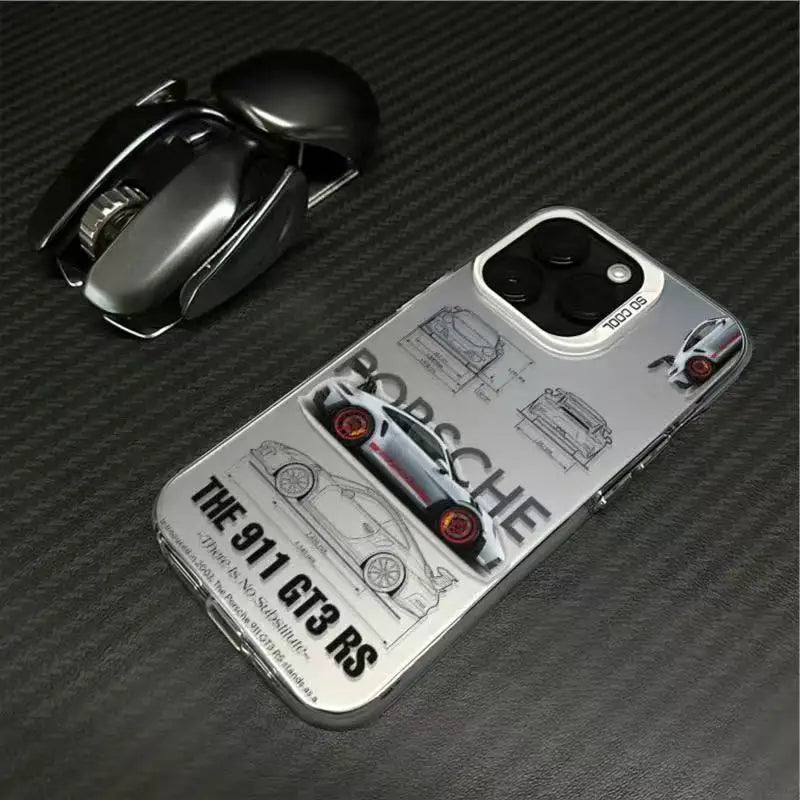 Cars Trendy brand cars Phone Case For iPhone 17 16e 16 15 14 13 12 11 Pro Max 17 Air XR XS Matte Shockproof Soft Cover