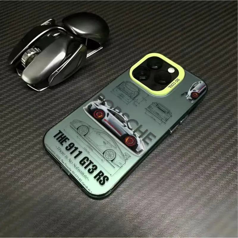 Cars Trendy brand cars Phone Case For iPhone 17 16e 16 15 14 13 12 11 Pro Max 17 Air XR XS Matte Shockproof Soft Cover