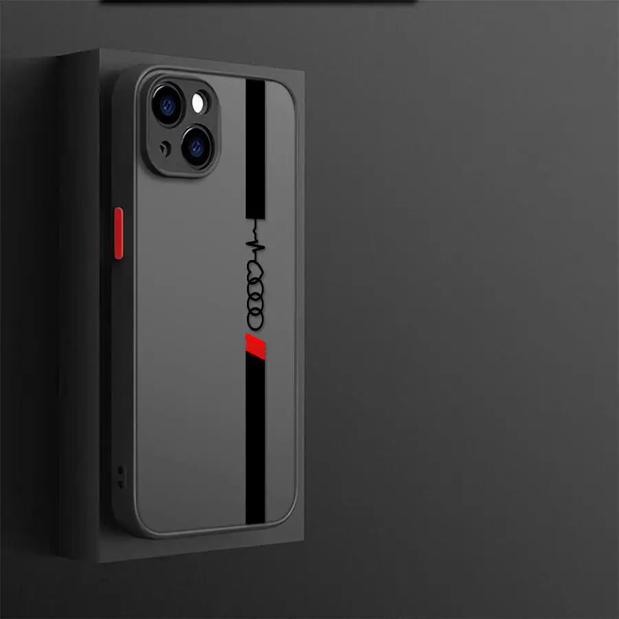 Case for Apple iPhone 12 Mini SE 11 Pro Max 6s 16e 15 Pro Max 7 8 SE XR 13 Pro 16 Pro 14 XS X TPU Cover A-Audi Luxury Brand Car