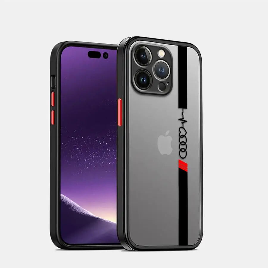 Case for Apple iPhone 12 Mini SE 11 Pro Max 6s 16e 15 Pro Max 7 8 SE XR 13 Pro 16 Pro 14 XS X TPU Cover A-Audi Luxury Brand Car