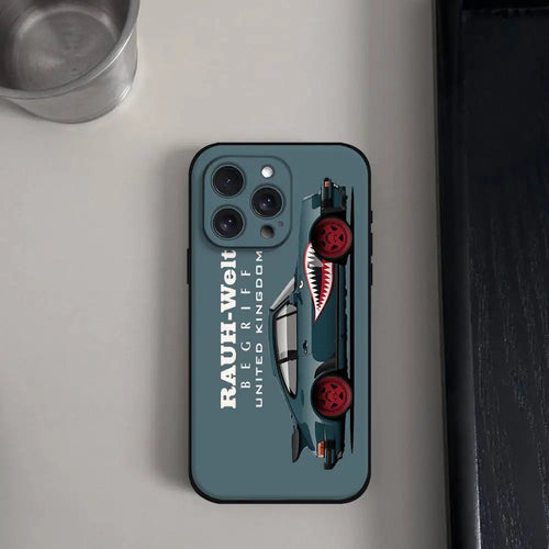 Car Jdm Drift RWB 911 964 933 Phone Case For Iphone 16 15 11 13 14 Pro Max 7 8 Plus X Xr Xs Max 12mini Black Shell Cover Case