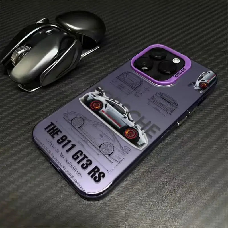 Cars Trendy brand cars Phone Case For iPhone 17 16e 16 15 14 13 12 11 Pro Max 17 Air XR XS Matte Shockproof Soft Cover